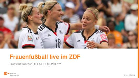 Frauenfußball live im ZDF Qualifikation zur UEFA EURO 2017™ 1 |   Frauenfußball live im ZDF