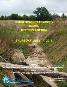 CONSERVATION ADVISORY BOARD MEETING AGENDA THURSDAY, JULY 14, 2016