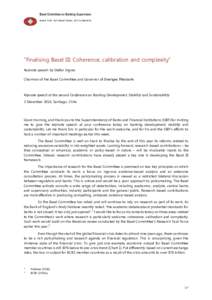 Finalising Basel III: Coherence, calibration and complexity
