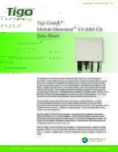 ®  TM Tigo Energy Module Maximizer - ES
