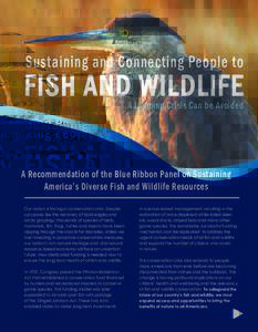 Sustaining and Connecting People to  FISH AND WILDLIFE A Looming Crisis Can be Avoided
