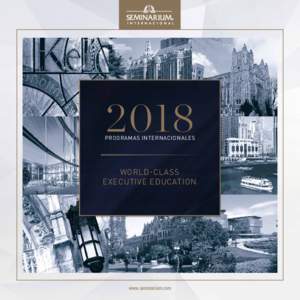2018  PROGRAMAS INTERNACIONALES WORLD-CLASS EXECUTIVE EDUCATION