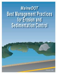 MaineDOT  Best Management Practices for Erosion and Sedimentation Control