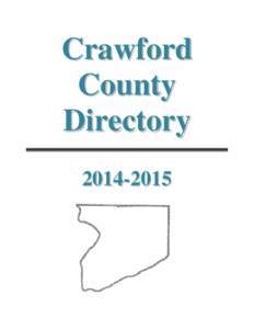 Crawford County Directory[removed]  Table of Contents