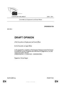 [removed]EUROPEAN PARLIAMENT Committee on Employment and Social Affairs[removed]COD)