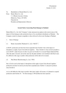 Microsoft Word - Fixed_Second Notice Concerning Flood Damage in Thailand20111025.doc