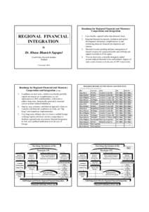 Microsoft PowerPoint - Regional Financial Integration (For the Ministry of Foreign Affairs ConferenceDec '04).ppt
