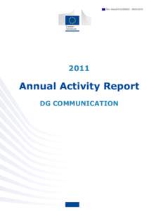 2011 Annual Activity Report of DG
               2011 Annual Activity Report of DG