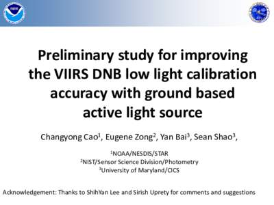 NCC Laboratory NESDIS | STAR |SMCD