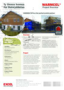 Ty Unnos homes for Dolwyddelan WARMCEL® Project Overview