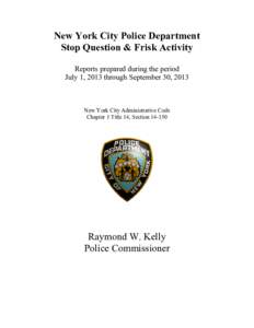 Report Under New York City Administrative Code