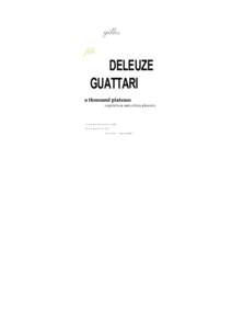 Microsoft Word - Deleuze, Guattari- A Thousand Plateaus