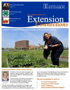  HORTICULTURE & ENVIRONMENT PAGES 1 - 3  4-H YOUTH DEVELOPMENT PAGES 4 - 7