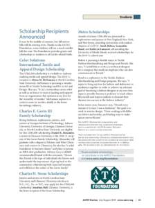 Scholarship / Knowledge / North Carolina / American Association of Textile Chemists and Colorists / Education / North Carolina State University