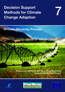 Decision Support Methods for Climate Change Adaption 7
