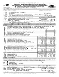 ** PUBLIC DISCLOSURE COPY ** Form Return of Organization Exempt From Income Tax  990