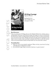 Orca Sports Teachers’ Guide  Oil King Courage orca sports