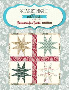 starry night by Jen Allyson for STARRY NIGHT FINISHED QUILT SIZE 20” x 20”
