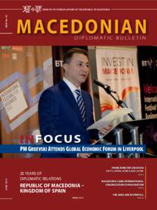 Nikola Poposki / Fatmir Besimi / Gjorge Ivanov / Nikola Gruevski / Macedonia / Zoran Jolevski / Macedonia naming dispute / Foreign relations of the Republic of Macedonia / Europe / Government / Republic of Macedonia