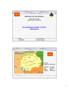 Demining / Unexploded ordnance / Tetovo / United Nations Mine Action Service / Europe / Ammunition / War / Mine action / Republic of Macedonia / Republics