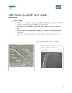 CZBB Airside Capital Project Update June 15th, Taxiway Echo  