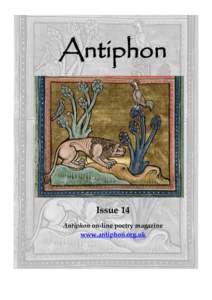 Antiphon – Issue 14  Antiphon Issue 14 Antiphon on-line poetry magazine