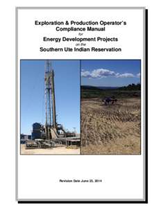 Exploration & Production Operator’s Compliance Manual for Energy Development Projects on the