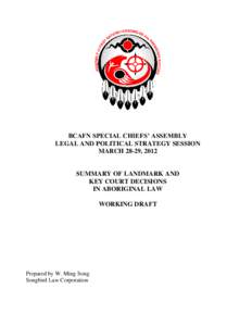 BCAFN SPECIAL CHIEFS’ ASSEMBLY