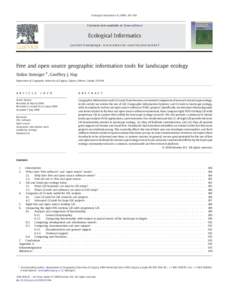 Free and open source geographic information tools for landscape ecology