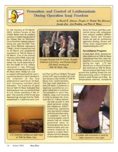 Vector Bearings: Prevention and Control of Leishmaniasis During Operation Iraqi Freedom