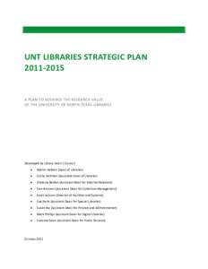 Microsoft Word - UNT-Libraries-Strategic-Planfinal
