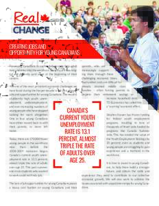 Creating Jobs and Opportunity for Young Canadians