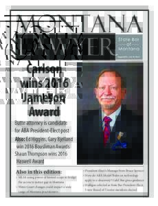 Montana Lawyer State Bar of Montana