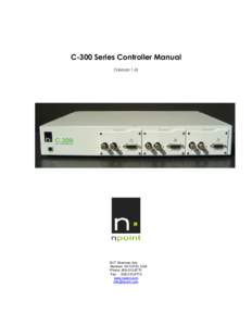 C-300 Series Controller Manual (VersionSherman Ave. Madison, WI 53704, USA Phone: 