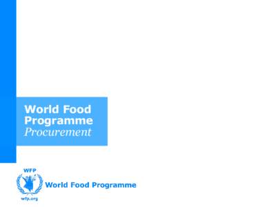 World Food Programme Procurement  WFP