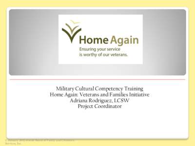 Home Again: Veterans and families initiative a program of JBFCS