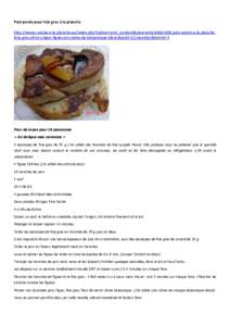 Pain perdu pour foie gras à la plancha http://www.cuisine-a-la-plancha.eu/index.php?option=com_content&view=article&id=404:pain-perdu-a-la-planchafoie-gras-ail-et-origan-figues-et-creme-de-balsamique-blanc&catid=12:rece