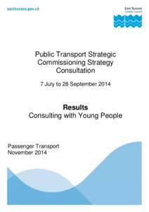 Report - Consulting with Young people