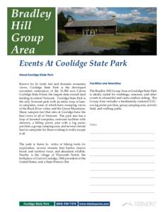 Bradley Hill Group Area Events At Coolidge State Park About Coolidge State Park