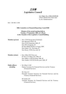 立法會 Legislative Council LC Paper No. CB[removed]These minutes have been seen by the Administration) Ref : CB1/BC/13/04