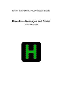 Hercules V3Messages and Codes - HEMC030900-01
