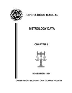 OPERATIONS MANUAL  METROLOGY DATA CHAPTER 8