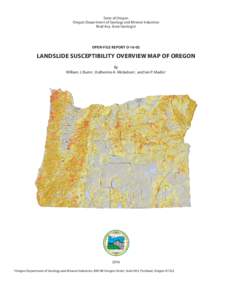 State of Oregon Oregon Department of Geology and Mineral Industries Brad Avy, State Geologist OPEN-FILE REPORT O-16-02