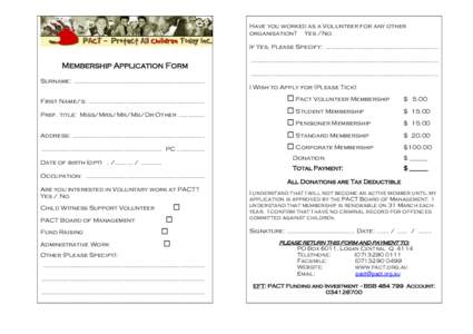 Microsoft Word - Membership Application Form_Updated July 2011.doc