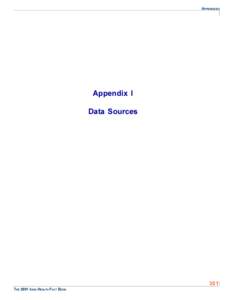 APPENDICES  Appendix I Data Sources  THE 2001 IOWA HEALTH FACT BOOK