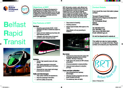 Tra n s it  Objectives of BRT