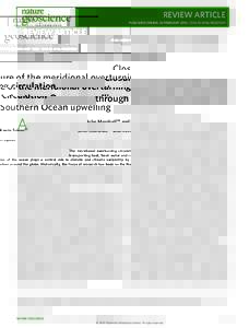 Closure of the meridional overturning circulation through Southern Ocean upwelling