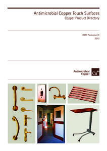 Antimicrobial Copper Touch Surfaces Copper Product Directory CDAA Publication