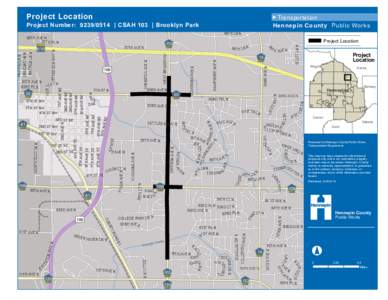 Project Location  # Transportation Hennepin County Public Works