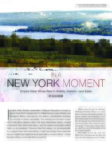 Dr. Frank’s Vinifera Wine Cellars, known for its Riesling, is one of the Finger Lakes’ most esteemed wineries. IN A  NEW YORK MOMENT